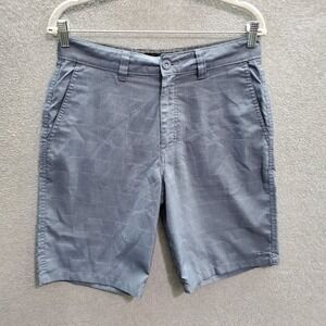 Oneill Men‎ Shorts 30 Blue Hybrid Chino Straight Pockets Logo Surf Beach